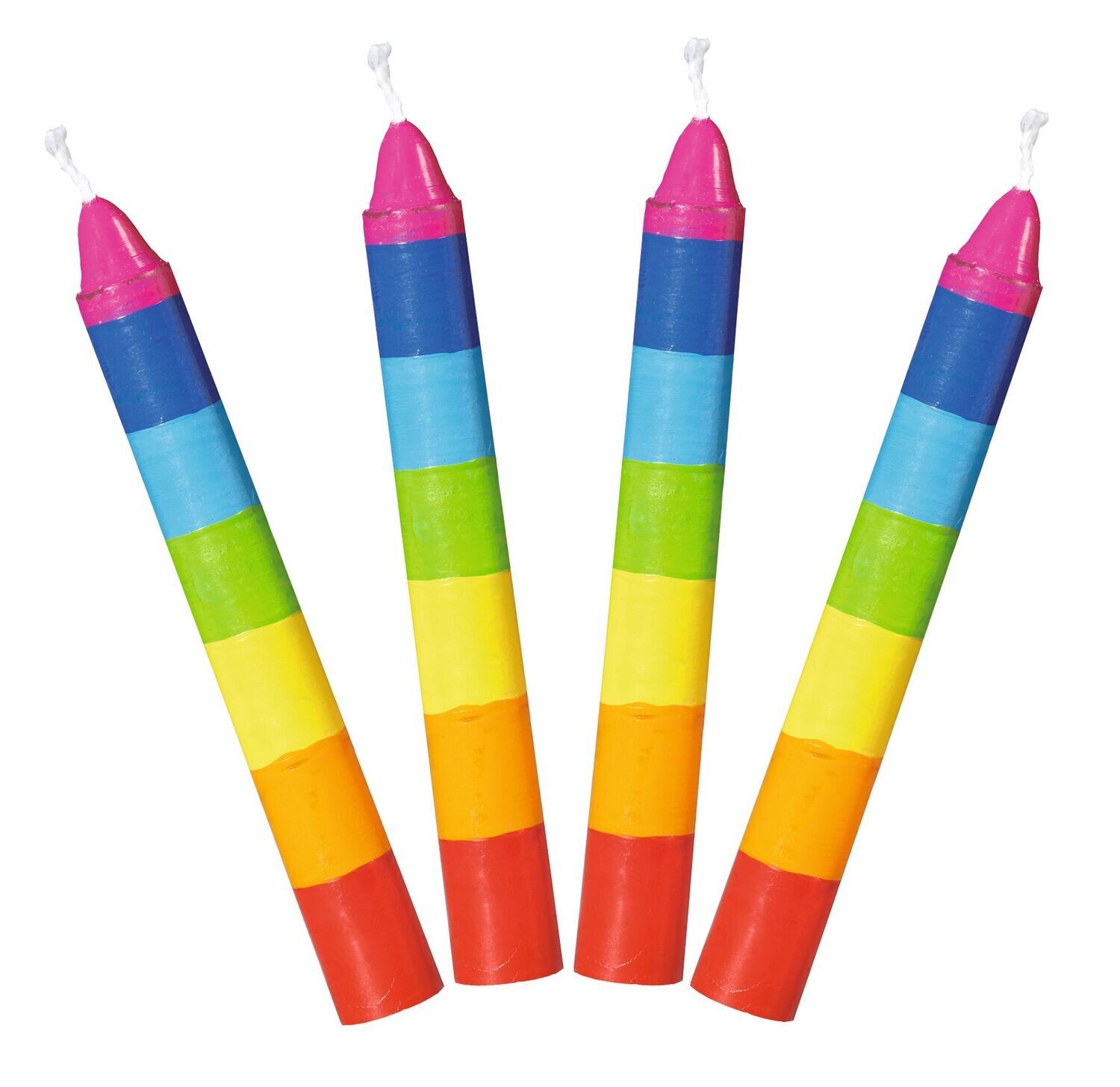 goki 60860 Geburtstagskerzen, 10 cm Ø 1,3 cm, bunt (10er Pack)