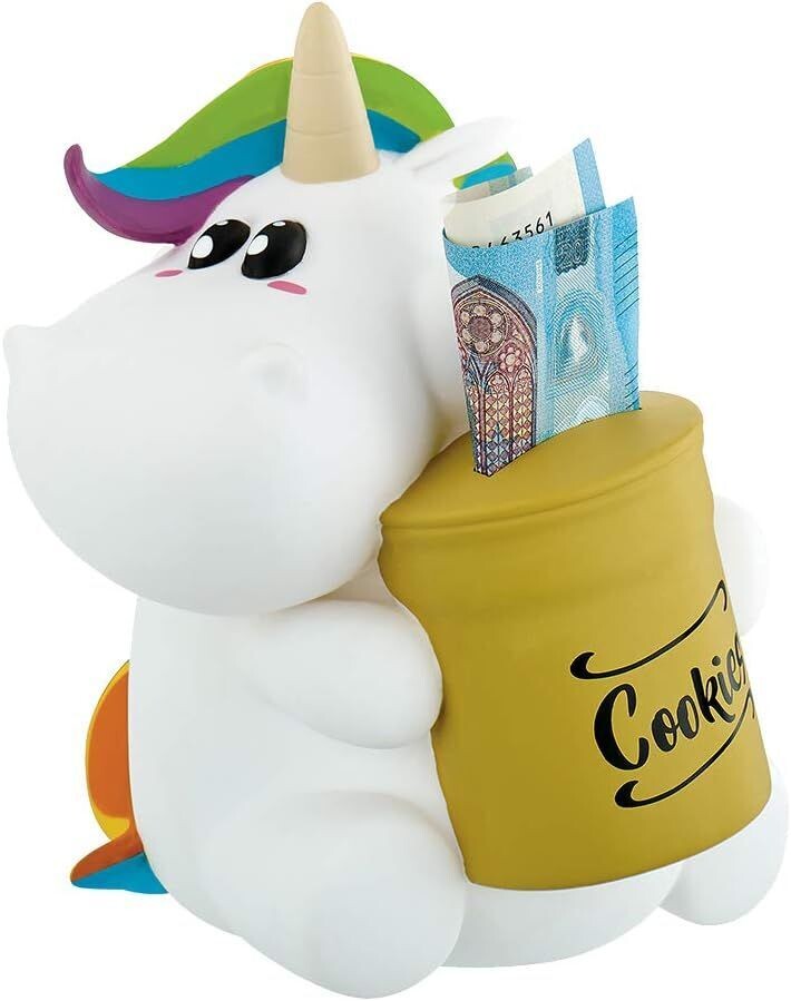 Bullyland Pummeleinhorn Spardose,  Keksdose Sparschwein Spielfigur , 1 Stück
