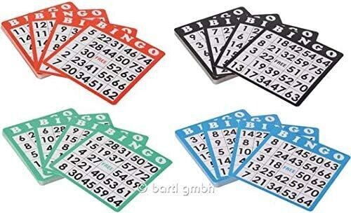 Bingo Karten 100er Set, Zusatzkarten, zur Wiederverwendung geeignet, Ersatz Bingokarten