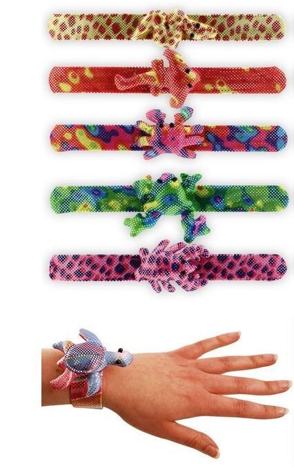 Schnapparmband 3D Tiere Kinder, Bunt ,Klatscharmband, Kinderarmband, 1  stück ARMBAND-SCHNAPP-TIERE