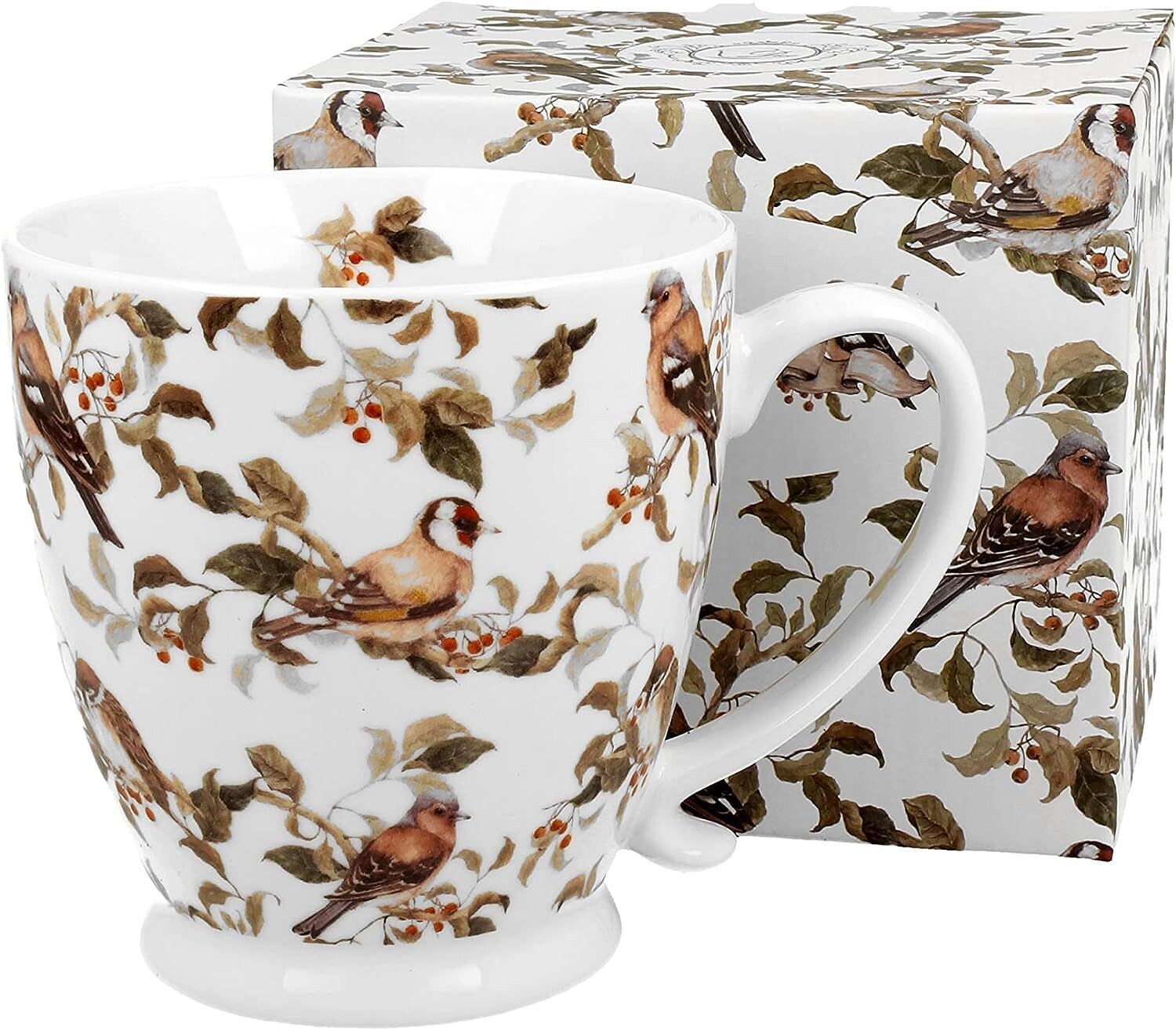 Duo Classic Kollektion BIRDIES Vogel Becher Porzellan   im Geschenkbox, Becher, Kaffee- und Teebecher, 1 Stück