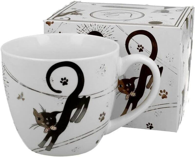 Duo Katze Kollektion CHARMING Cats Katzen Becher Porzellan im Geschenkbox, Becher, Kaffee- und Teebecher, 1 Stück Duo Katze Kollektion CHARMING Cats Katzen Becher Porzellan im Geschenkbox, Becher, Kaffee- und Teebecher, 1 Stück