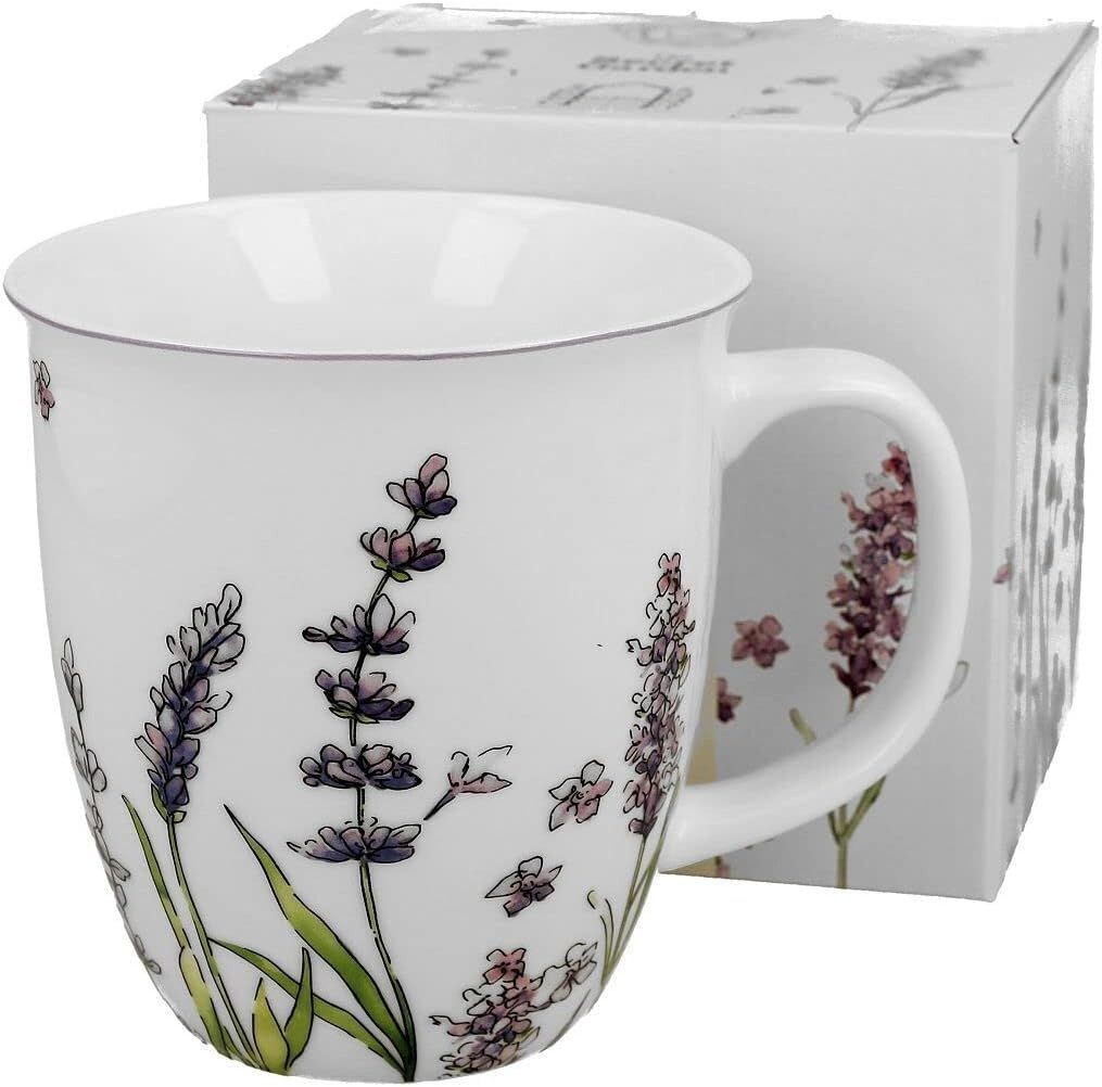 Duo Classic Kollektion LAVENDER Becher Porzellan im Geschenkbox, Becher, Kaffee- und Teebecher, 1 Stück