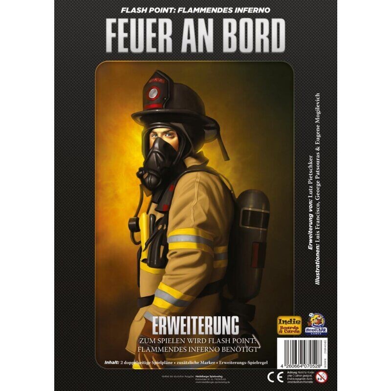 Flash Point - Feuer an Bord Erw ,Spieleranzahl: 2-6 Spieldauer: ca. 45 Minuten, Alter: ab 10 Jahren, Sprache: DE, 1 Stück