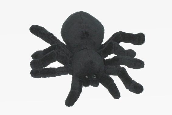 Vogelspinne pechschwarz - Plüsch  naTierliche Geschenke , Kuscheltier , Plüschtier - Stofftier -1 Stück