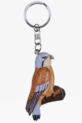 Holz Anhänger Buntfalke , -Schlüsselanhänger aus Holz
