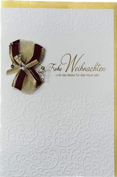 Weihnachtskarte, Grußkarte "Goldene Weihnacht", inklusive Umschlag