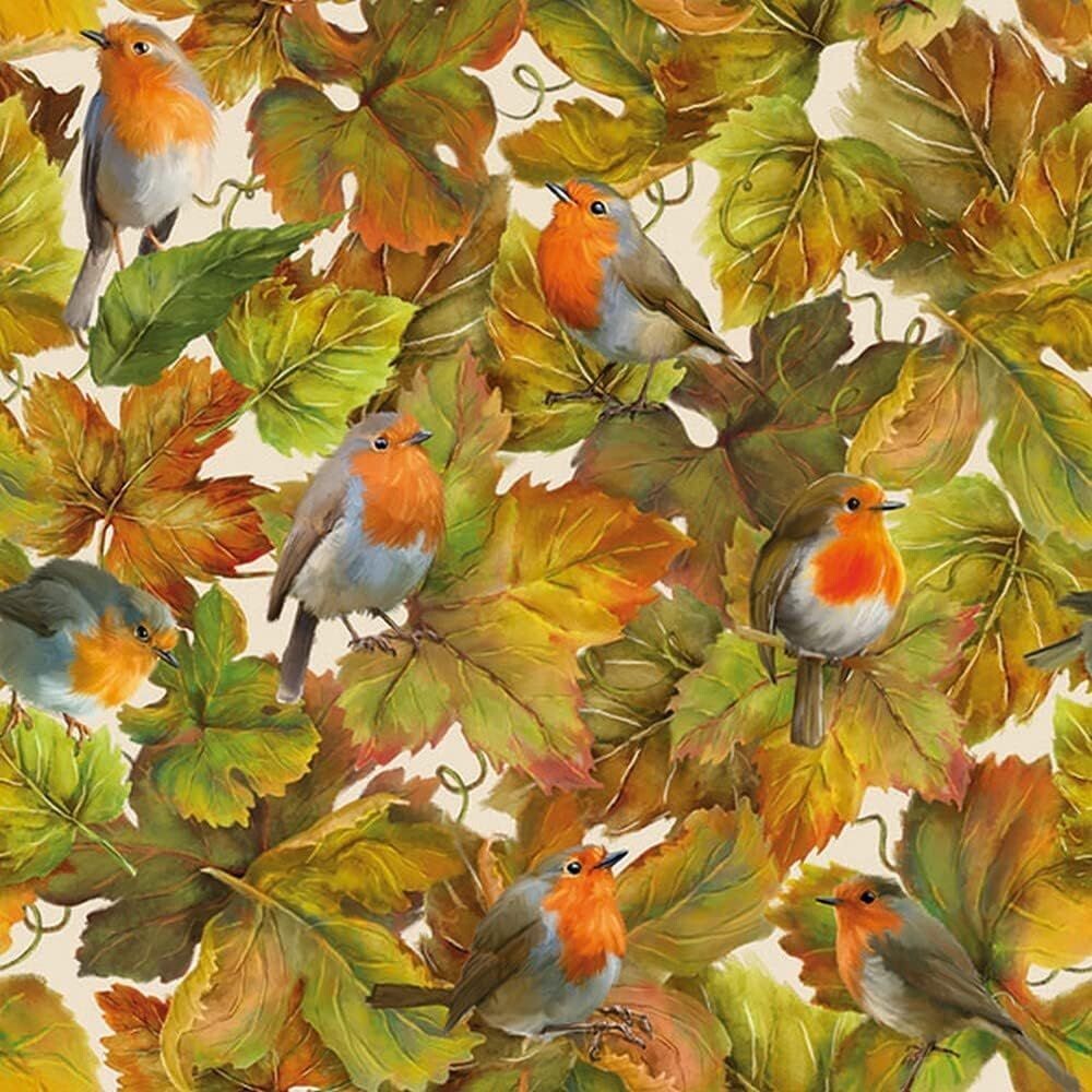 20 Servietten Vögel in HerbstBlätter | Tiere | Tiermotiv | Herbst Tischdeko /Serviettentechnik
