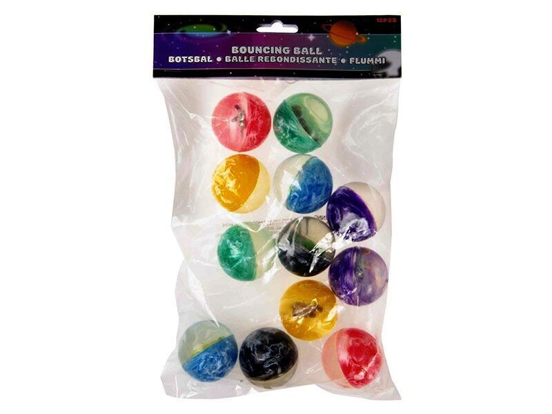 Flummi Space  Ø 45 mm, 12er Pack - Alien Ball- Party Mitgebsel, , LG Design
