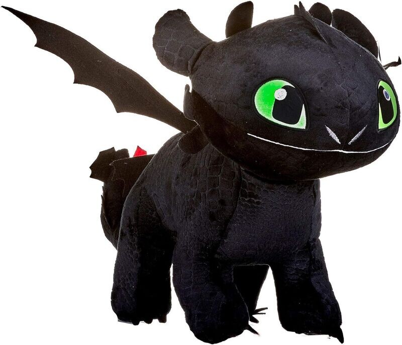 Drachenzähmen leicht gemacht - Dragon - Plüsch Ohnezahn Toothless schwarz, Stofftier Drachenzähmen leicht gemacht - Dragon - Plüsch Ohnezahn Toothless schwarz, Stofftier