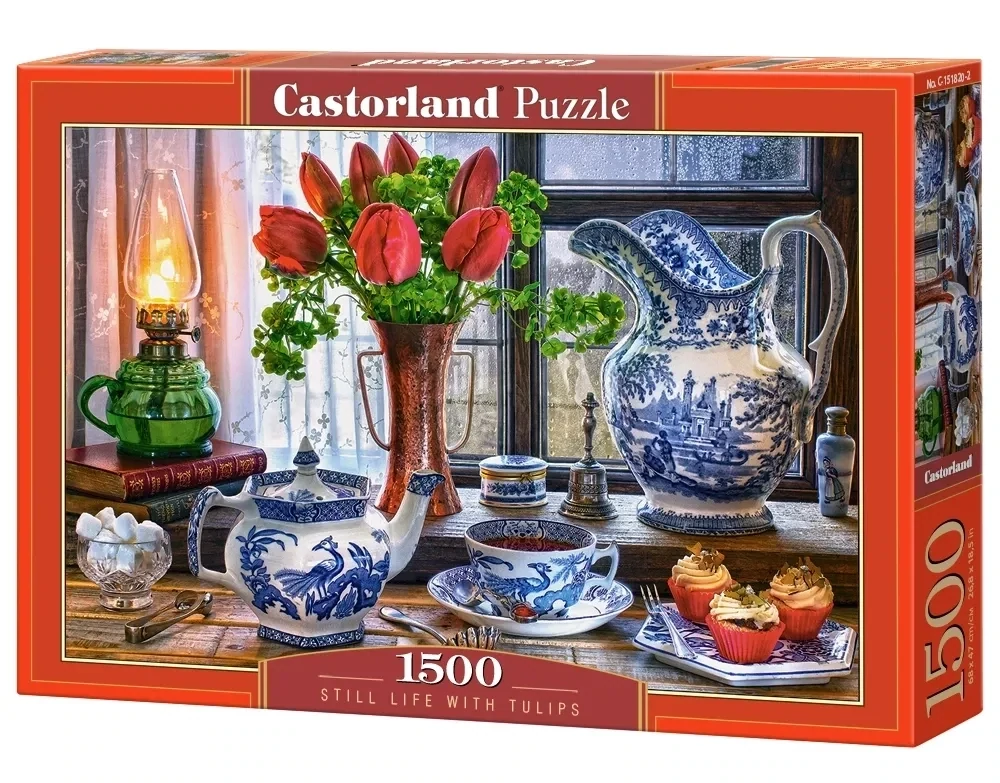 Castorland Puzzle 1500 Teile C-151820-2 Still Life with Tulips