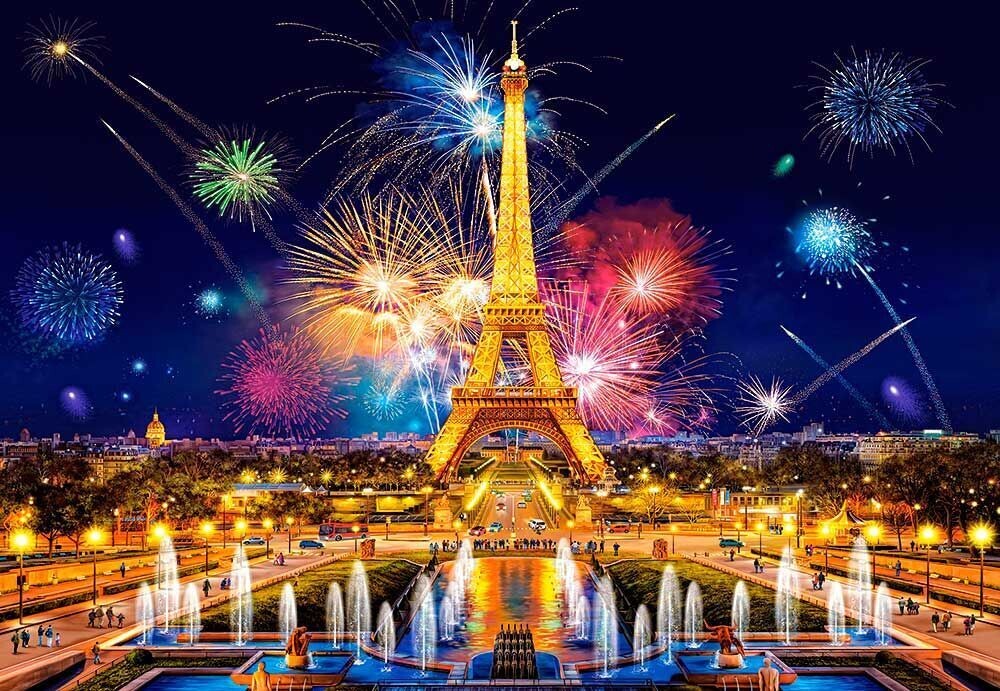 Castorland Puzzle 1000 Teile C-103997 Glamour of the Night, Paris