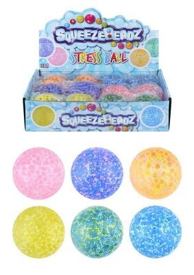 Quetschball, Squeezeball XL 7cm Bunt Perlen Antistressball, Knautschball, 1 Stück sortiert - Henbrandt Quetschball, Squeezeball XL 7cm Bunt Perlen Antistressball, Knautschball, 1 Stück sortiert - Henbrandt