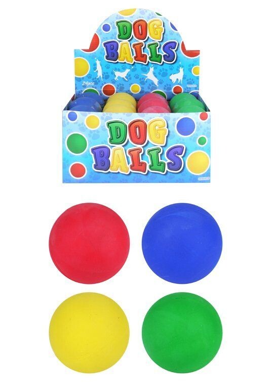 Hundebälle (6,3 cm), 4 verschiedene Farben