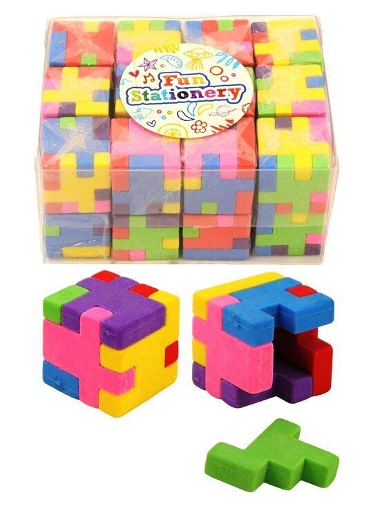 Radiergummi-Würfel (2,7 cm) 9 Stück