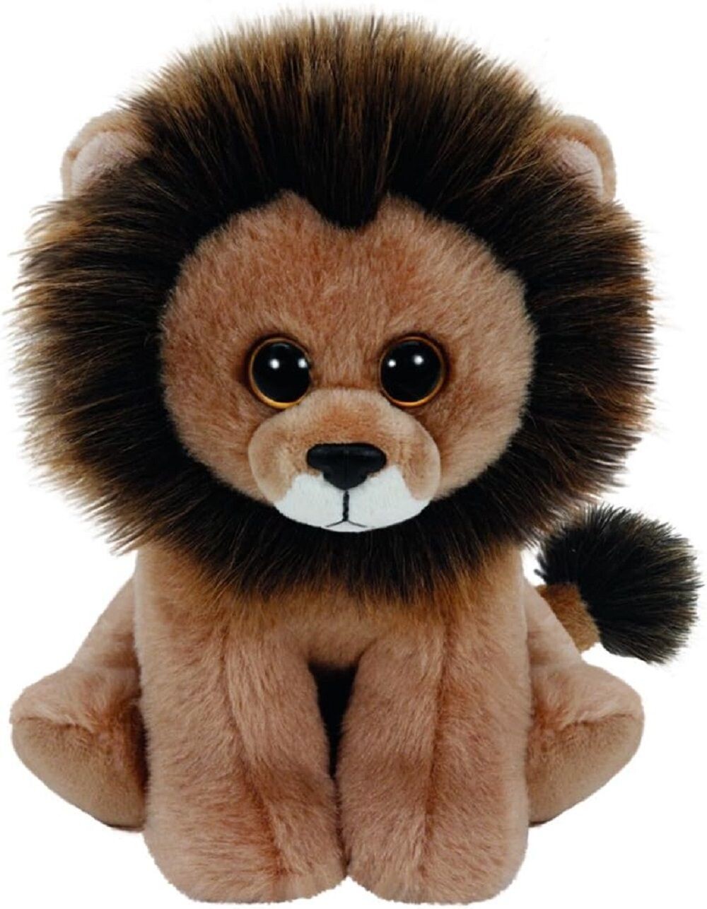 TY Plüsch Kuscheltier Cecil Beanie Babies Löwe, ca. 24 cm, braun - Louie (1-Stück , TY Plüsch