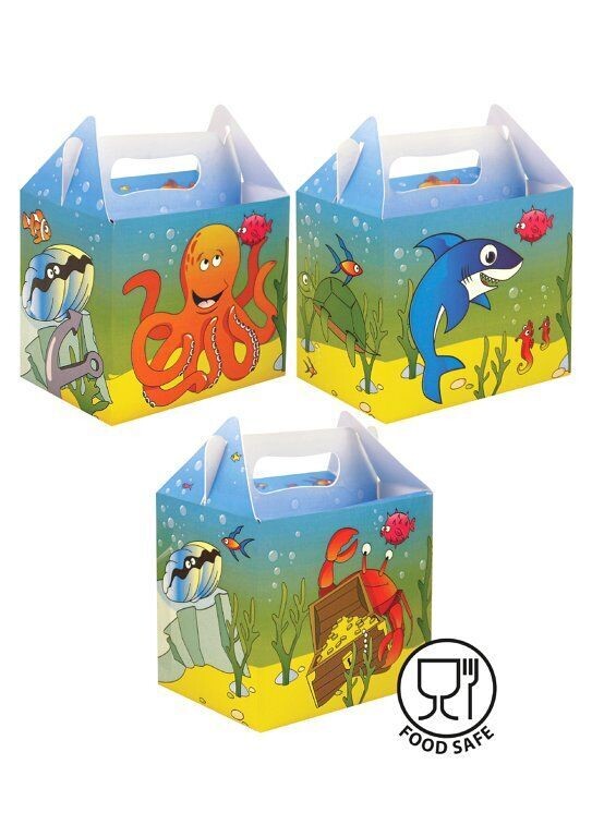 henbrandt X00 479 Sealife Lunch-/Party-lebensmittelboxen 12 Stk