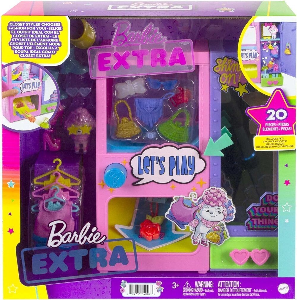 Barbie Anziehpuppe Barbie HFG75 - Barbie Extra Mode Spielset