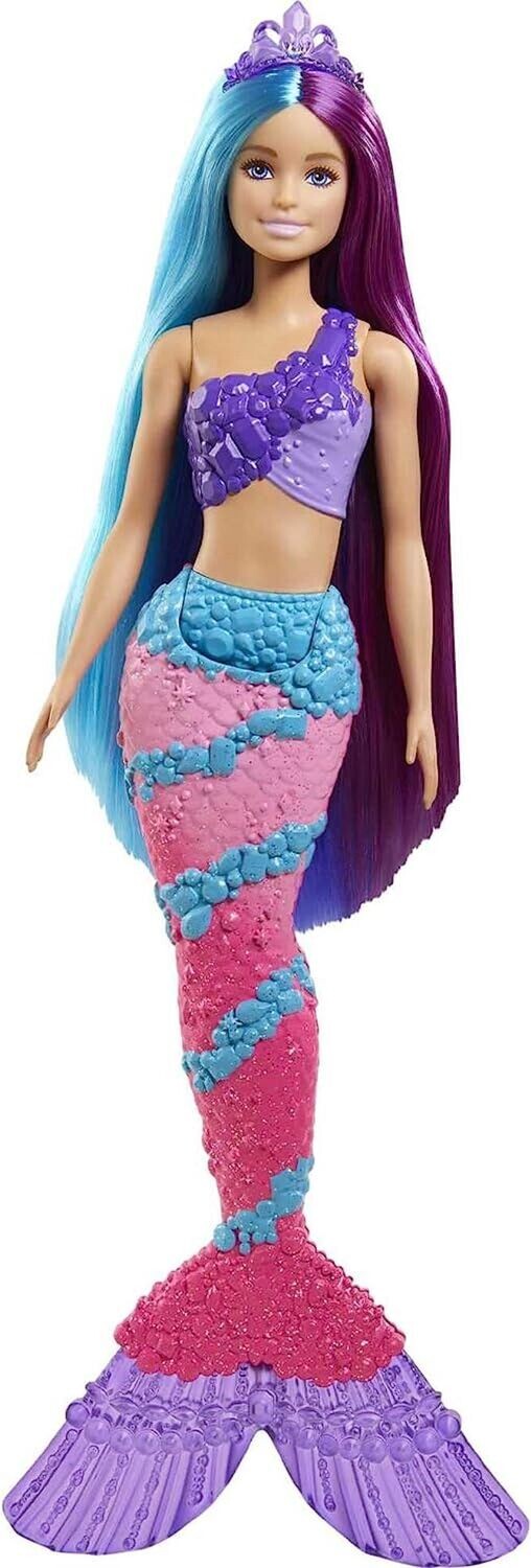 Barbie Anziehpuppe Barbie ca. 30 cm Dreamtopia Meerjungfrau Puppe mit langem Haar