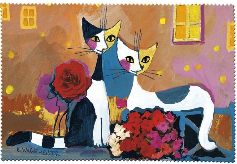 Brillenputztuch Brillenputztuch "Rosina Wachtmeister - Village Party" Stoff Tuch Geschenkartikel Kunst und Kultur- Mikrofasertuch (18x12.5 cm, 1-tlg)