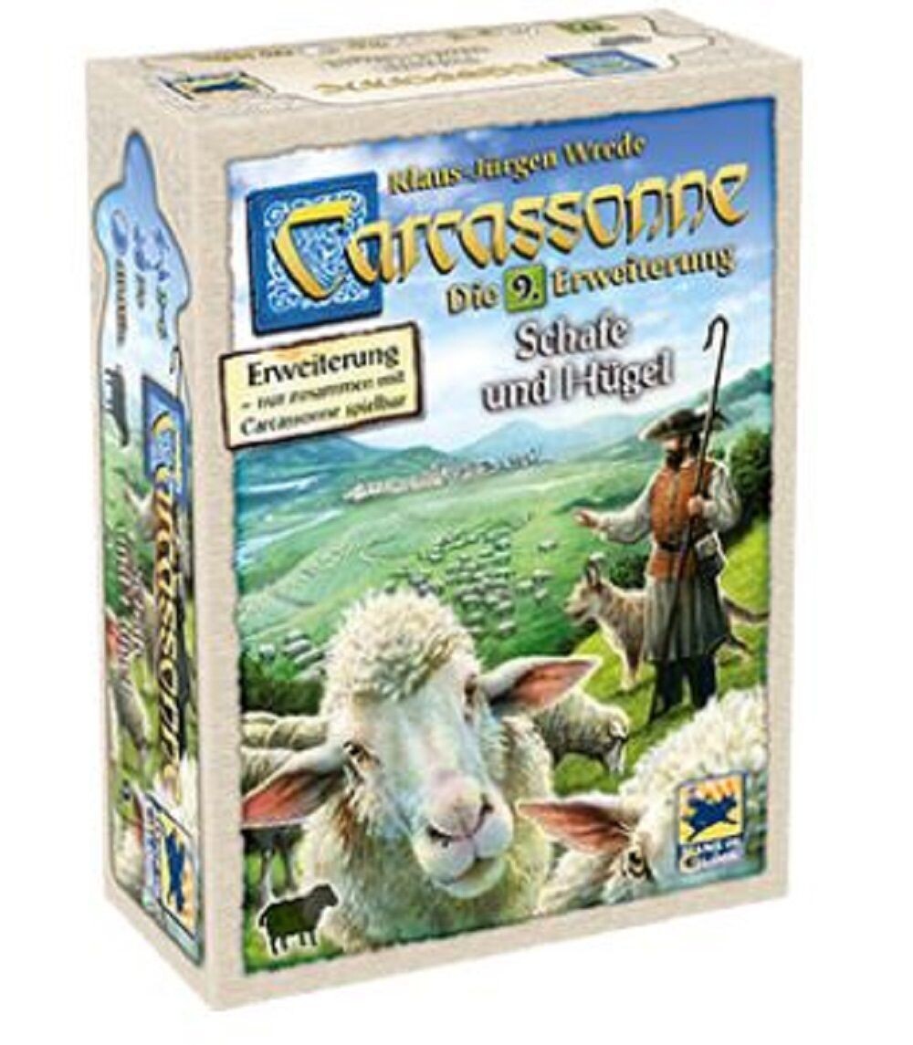 Carcassonne Schafe und Hügel 9. Erweiterung Strategiespiel Familienspiele