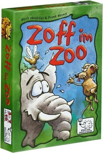 Zoff im Zoo Kartenspiel /  Familienspiel - Partyspiel, Strategiespiel mit die Mücke Löwe, Elefant, Maus und Co. Spiel