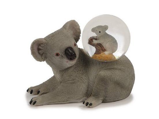 Glitzerkugel Koalabar, Dekofigur, Figuren aus Polyresin Tier mit tierchen  (1 St), Dekokugel Souvenir - Figuren Dekorationsartikel, Geschenkartikel