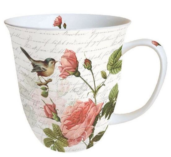 Ambiente  Becher Sophie Porzellan Tasse ca. 400ml Herbst-Winter- Frühling -Sommer Mug, Tee/Kaffee - ideal als Geschenk geeignet