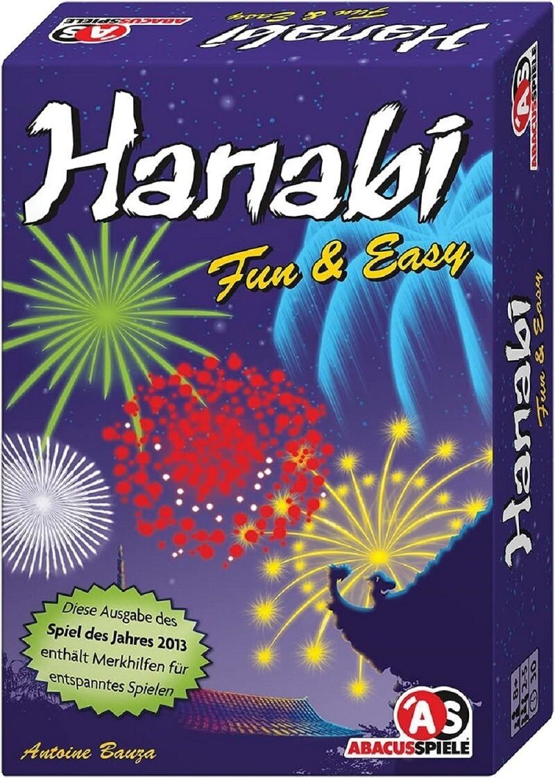 Hanabi Fun & Easy - kooperativen Kartenspiel - extragroße Karten, Familien Spiel - Deutsch Sprache