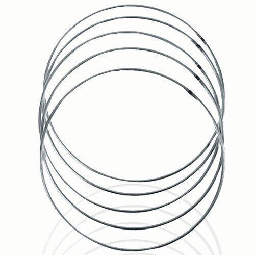 6 Stück Metallringe  rund verzinkt, 25 cm Ø, 1 Stück -  Drahtring - Bastelartikel  für Traumfänger, Wickeltechnik, Floristik und als Dekoration
