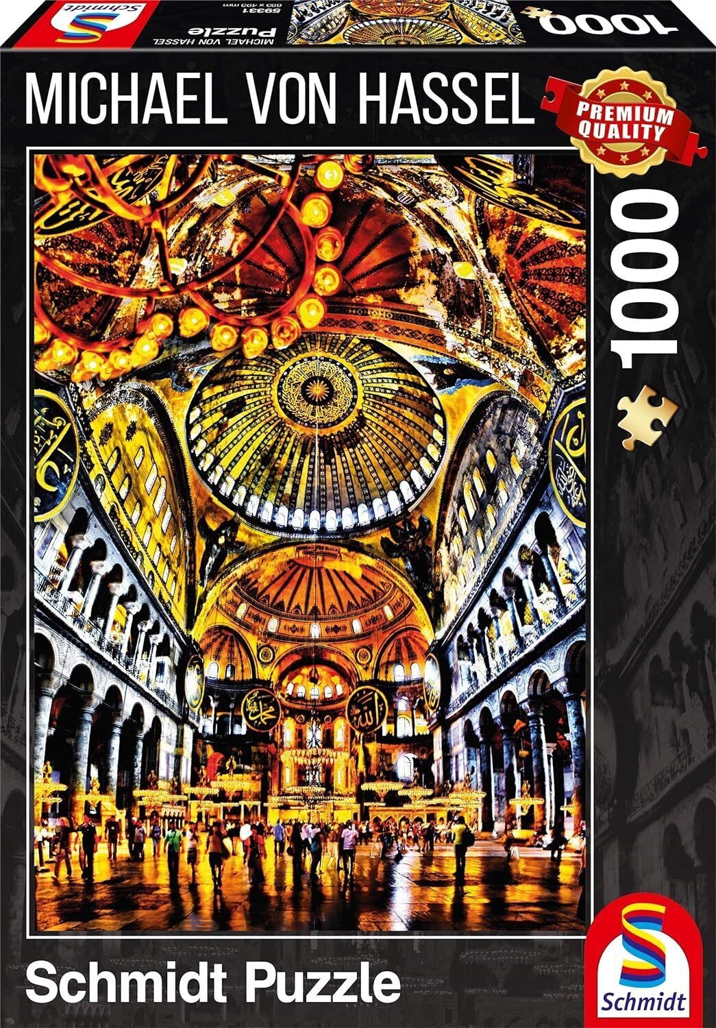 Schmidt Spiele Puzzle Michael von Hassel, Kirchenkuppel, Puzzleteile, Städte und Dörfer Motiv