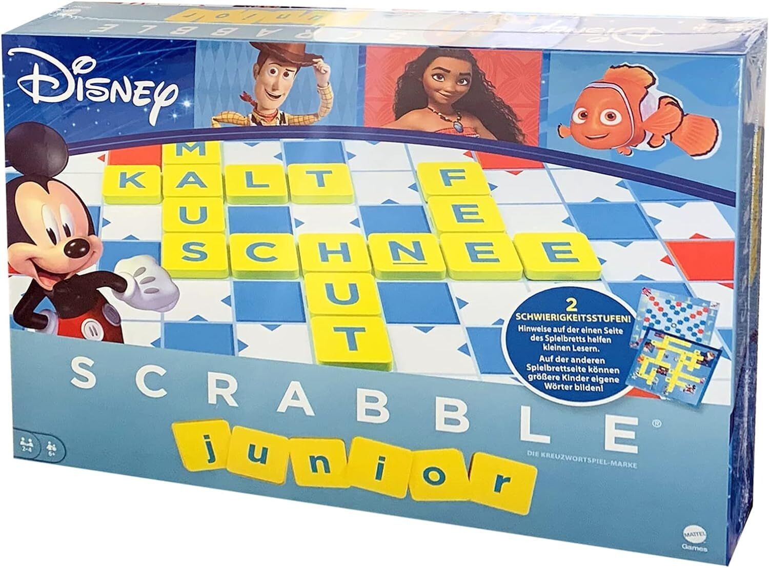 SCRABBLE Junior Disney Edition, Kreuzworträtsel-Brettspiel