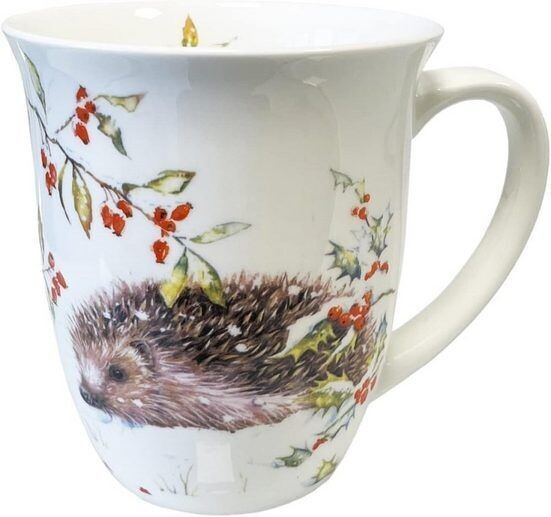 Ambiente Luxury Paper Products Becher Porzellan Mug Kollektion Planzen,Tiere - Herbst, Porzellan Tasse Winter, Winter Schnee Tee/Kaffee Tasse Motive - Ideal Als Geschenk