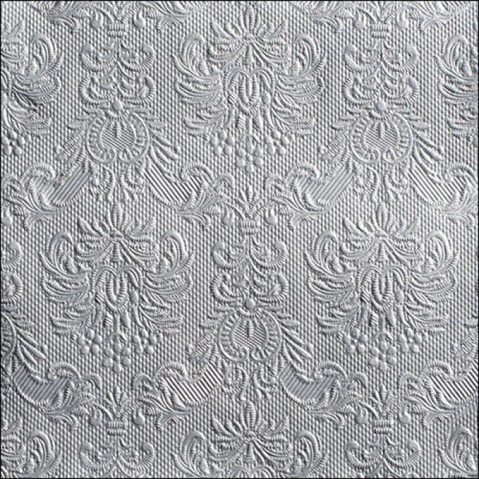 Elegance silver FSC Mix, 15 Stück Papierservietten geprägt , 3-lagig ca. 33cm
