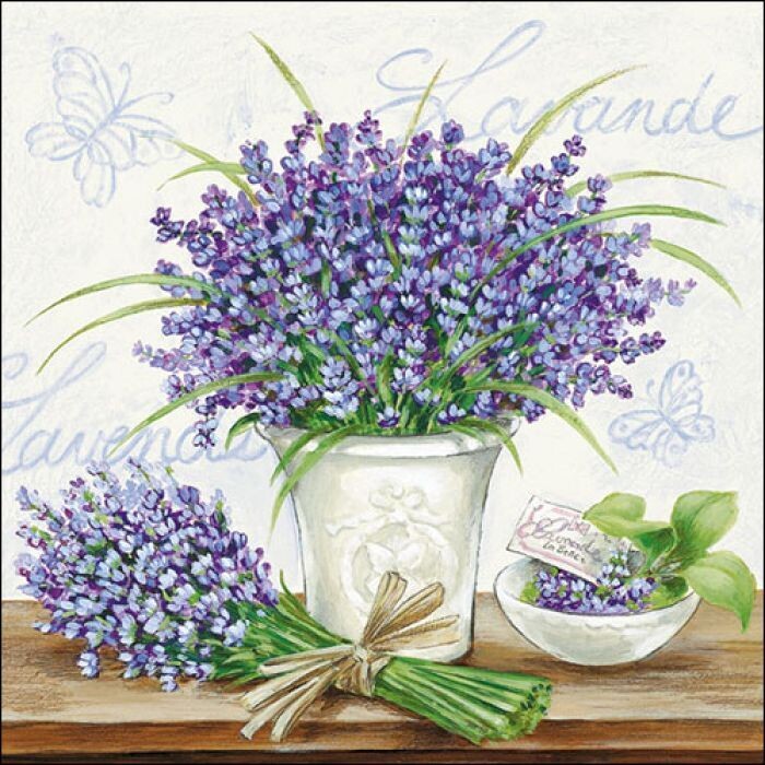 Lavender scene cream FSC Mixm 20 Stück Papierservietten, 3-lagig ca. 33cm