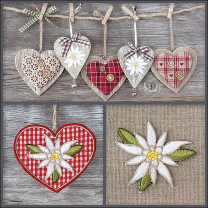 20 Stück Papierservietten, 3-lagig ca. 33cm Edelweiss decorations FSC Mix -Motivservietten 20 Stück Papierservietten, 3-lagig ca. 33cm Edelweiss decorations FSC Mix -Motivservietten
