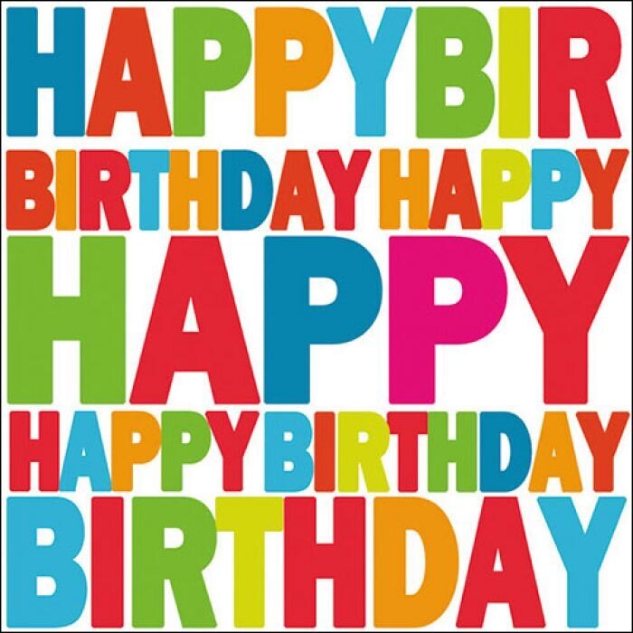 Geburtstag Servietten, Birthday FSC Mix, 20 Stück Papierservietten, 3-lagig ca. 33cm