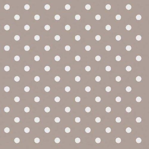 20  Servietten Lunch 33x33cm, 3-lagig Dots Taupe - Ambiente Motivservietten