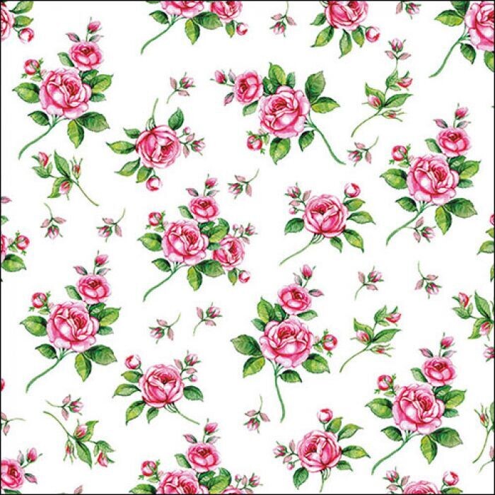 Evelyn white FSC Mix,  20 Stück Papierservietten, 3-lagig ca. 33cm