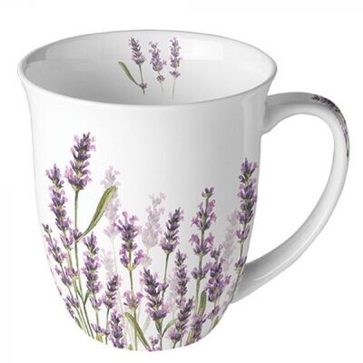 Mug 0.4 L Lavender shades white Mug 0.4 L Lavender shades white