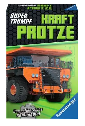 Kraftprotze -Quartett , Kartenspiel Ravensburger Supertrumpf