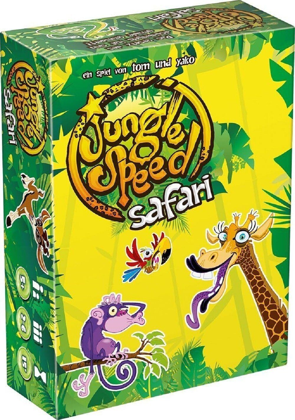 Asmodee Spiel, Jungle Speed Safari, Kartenspiel, Strategie - Familienspiel, Dschungel Tiere Geschwindigkeit Spiel