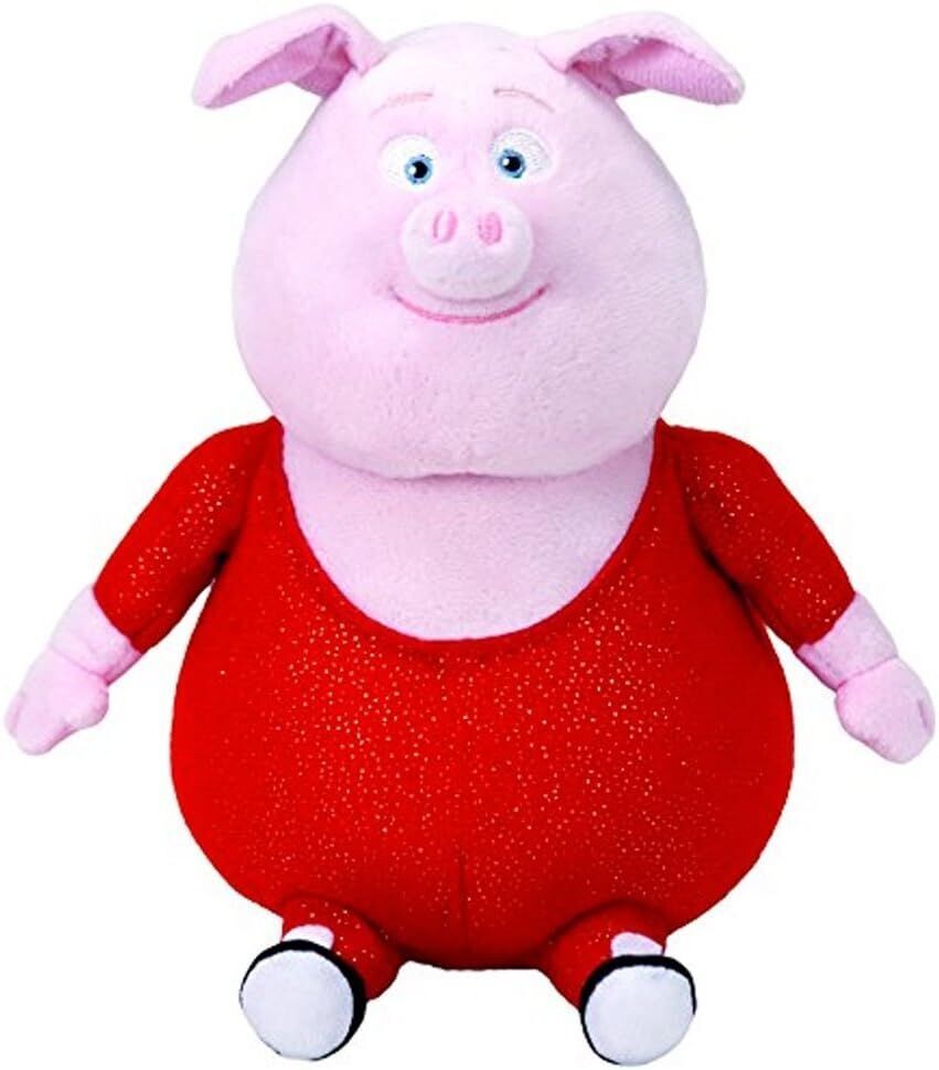 Plüsch Schwein Sing TY Plüsch, Gunter ca. 16 cm, Plüschfigur (1-St), Stoffitier Beanie Babies Kollektion, Souvenir Kuscheltier