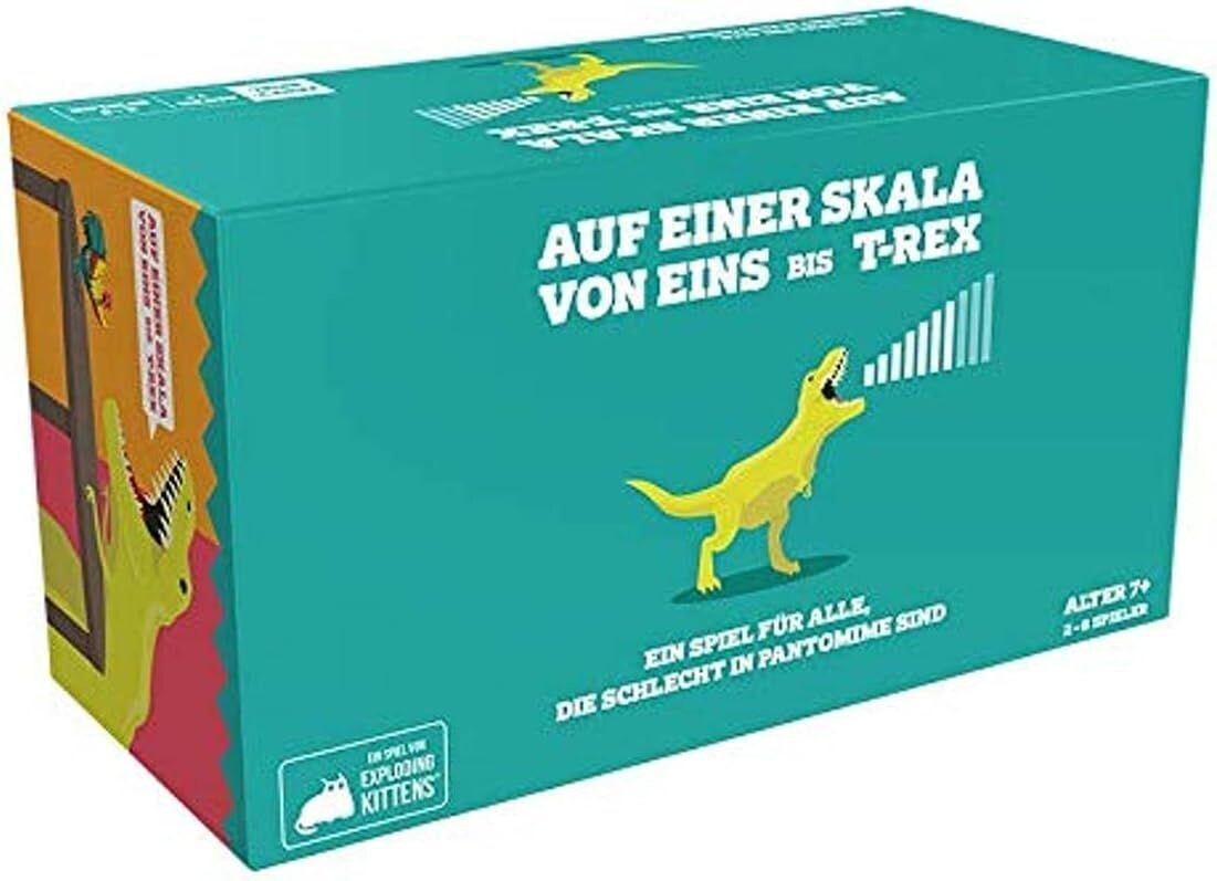 Exploding Kittens, Auf einer Skala von Eins bis T-rex, Partyspiel, Kartenspiel