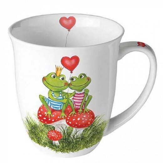 Ambiente Porzellan Becher,  Sommer Porzellan Tasse - Mug Blumen Frühling Kollektion, Herbst - Pflanzen Tee/Kaffee - Ideal Als Geschenk