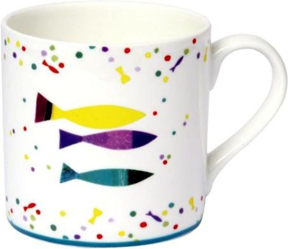 IHR Becher  Kaffeebecher Tasse Fisch Fischeca. 350ml Geschirr Porzellan Kommunion Konfirmation Taufe