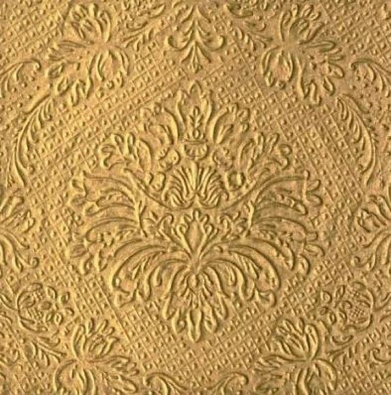 Luxury Gold  Design,  Servietten Lunch 33x33cm - geprägt , Kollektion, ti-flair Design
