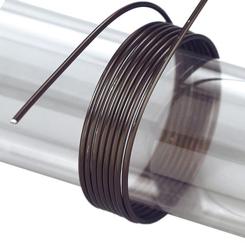efco creative Draht Aludraht eloxiert, ø 2 mm, 5 m / ~ 42 g, schwarz / Schmuckdraht, Ideale Dekoration für Schmuck, Verzierungen