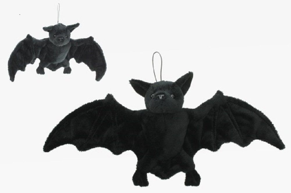 Plüsch Fledermaus pechschwarz, Länge ca. 36 cm (1-St), naTierliche Geschenke / Ideal als Geschenk
