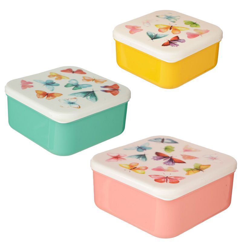 Schmetterling Lunchboxen Brotdosen 3er Set M/L/XL - Puckator